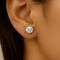 <span style="color:purple">SPECIAL!</span> 2.15ct G SI 14K White Gold Round Diamond Solitaire Stud Earrings