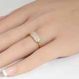 <span style="color:purple">SPECIAL!</span> .25ct G SI 14kt Yellow Gold Diamond Band Ring Size 6.5