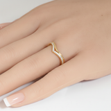 <span style="color:purple">SPECIAL!</span> .20ct G SI 14kt Yellow Gold Diamond Band Ring Size 6.5