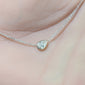 <span style="color:purple">SPECIAL!</span> .35ct G SI 14K White Gold Pear Shape Diamond Sideways Pendant Necklace 16+2" Ext