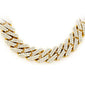 <span style="color:purple">SPECIAL!</span>7MM 4.32ct G SI 14K Yellow Gold Diamond Square Cuban Necklace 18"