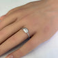 <span style="color:purple">SPECIAL!</span> .84ct G SI Center Diamond .73ct White Gold Radiant Cut Diamond Engagement Ring