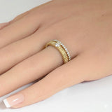 .30ct G SI 14kt Yellow Gold Diamond Band Ring Size 6.5