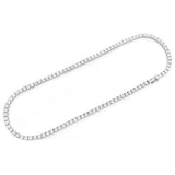 0.55ct 14K White Gold Tennis Miracle Illusion Necklace 16"