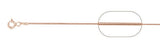 010-8MM Rose Gold Plated Snake Chain .925  Solid Sterling Silver Available in 16"- 22" inches NEW