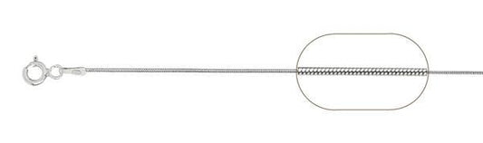 <span>CLOSEOUT 20% OFF! </span> 010-.8MM Black Rhodium Plated Snake Chain .925  Solid Sterling Silver Available in 16"- 20" inches NEW