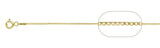 <span>CLOSEOUT 20% OFF! </span> 019-1MM Yellow Gold Plated Box Chain .925  Solid Sterling Silver Available in 16"- 26" inches NEW