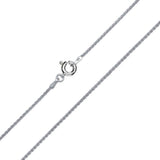 045-1.9MM Hecho en Italia .925 Cadena de trigo/Spiga de plata esterlina maciza 7"-24" de largo NUEVO