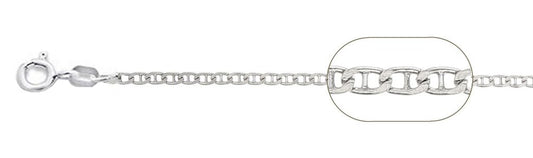 060-2.5MM Mariner Chain Made in Italy Available in 7"-30" Inches NEW