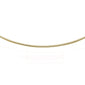 <span>CLOSEOUT 20% OFF! </span> 1.5MM Yellow Gold Plated .925 Sterling Silver Round Omega Necklace Chain 16-18"