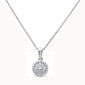 <span style="color:purple">SPECIAL!</span> .35ct G SI 14kt White Gold Round Diamond Pendant .56" Long
