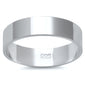 <span>CLOSEOUT!</span>5MM SOLID FLAT PLAIN .925 STERLING SILVER WEDDING BAND SIZES 5-13