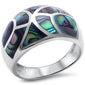 <span>CLOSEOUT!</span>Abalone Shell .925 Sterling Silver Ring Sizes 5