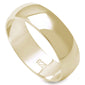 <span>CLOSEOUT!</span>  6MM SOLID PLAIN YELLOW GOLD PLATED .925 STERLING SILVER WEDDING BAND SIZES 5-13 #1 SELLER