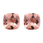 3.80ct 8mm Natural Cushion Cut Morganite Loose Gemstones Pair Great 4 Earrings!