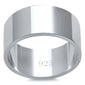 <span>CLOSEOUT!</span>9MM SOLID FLAT PLAIN .925 STERLING SILVER WEDDING BAND SIZES 5-12