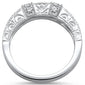 <span>GEMSTONE CLOSEOUT! </span> .68cts 14k White gold Princess Blue Sapphire Diamond Ring Size 6.5