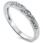 .13ct Round Diamond 14kt White Gold Wedding Band Ring size 6.5