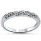.13ct Round Diamond 14kt White Gold Wedding Band Ring size 6.5
