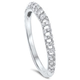 .24cts Modern F-VS2 Round Diamond Wedding Anniversary Band Size 6.5