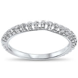 .24cts Modern F-VS2 Round Diamond Wedding Anniversary Band Size 6.5
