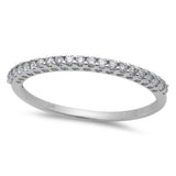 14kt White Gold .16ct Diamond Classic Round Wedding Band Ring