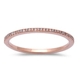.15ct Diamond 14kt Rose Gold Eternity Wedding Band size 6.5