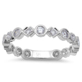 .59ct Round Diamond Wedding Anniversary Band 14kt Solid White Gold Size 6.5