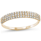 .24ct 14kt Yellow Gold Diamond Band Ring Size 6.5