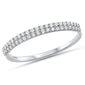 .16ct 14kt White Gold Diamond Band Ring Size 6.5