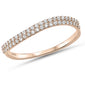 .20ct G SI 14kt Rose Gold Diamond Band Ring Size 6.5
