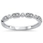 .11ct 14k White Gold Diamond Anniversary Wedding Stackable Band Size 6.5