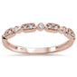 .10ct 14k Rose Gold Diamond Anniversary Wedding Stackable Band Size 6.5