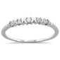 .13ct 14K White Gold Diamond Anniversary Wedding Stackable Band Size 6.5