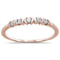 .13ct 14k Rose Gold Diamond Anniversary Wedding Stackable Band Size 6.5
