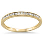 .13ct 14k Yellow Gold Diamond Wedding Band Anniversary Ring Size 6.5