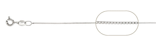 012 0.7MM Box Chain .925  Solid Sterling Silver Size 24"