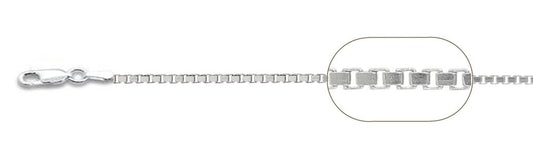 028-1.6MM Box Chain .925  Solid Sterling Silver Sizes 16-30" NEW