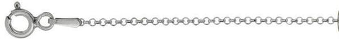 020-1.8MM Rolo Rhodium Chain Made in Italy .925 Sterling Silver Available in 16-24"