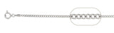 060-2MM Sterling Silver Curb Chain Made in Italy Available in 7"- 30" inches NEW