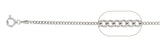 050-1.7MM Sterling Silver Curb Chain Made in Italy Available in 16"- 30" inches NEW