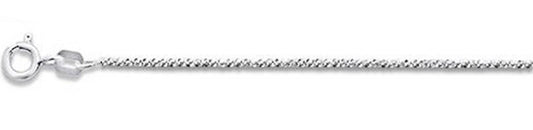 025 1.4MM CrissCross chain .925 Solid Sterling Silver Available in 16-20" NEW