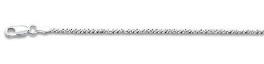 030 1.8MMCrissCross chain .925 Solid Sterling Silver Available in 16-24" NEW