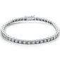 <span style="color:purple">SPECIAL!</span> 2.10ct 14KT White Gold Diamond Miracle Illusion Tennis Bracelet 7" Long