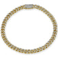<span style="color:purple">SPECIAL!</span>6MM 1.05ct 14K Yellow Gold  Diamond Round Cuban Bracelet 7"