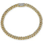 <span style="color:purple">SPECIAL!</span> 6MM .85ct G SI 10K Yellow Gold Diamond Round Cuban Bracelet 8"
