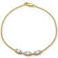 .30ct 14K Yellow Gold Diamond Bracelet 7" Long