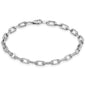 <span style="color:purple">SPECIAL!</span> 2.39ct G SI 14K White Gold Diamond Paperclip Style Bracelet 7.5" Long