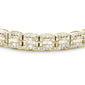 <span style="color:purple">SPECIAL!</span> 3.35ct G SI 14K Yellow Gold Baguette & Round Diamond Bracelet 7"