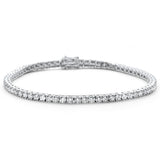 .96ct 14KT White Gold Diamond Tennis Bracelet 7"